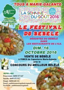 Le Festival de BèBèLè : tous a Marie-Galante du 10 au 16 Octobre 2016