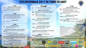 Guadeloupe. Programme de la fête patronale 2017 de la commune de Terre-de-Haut.