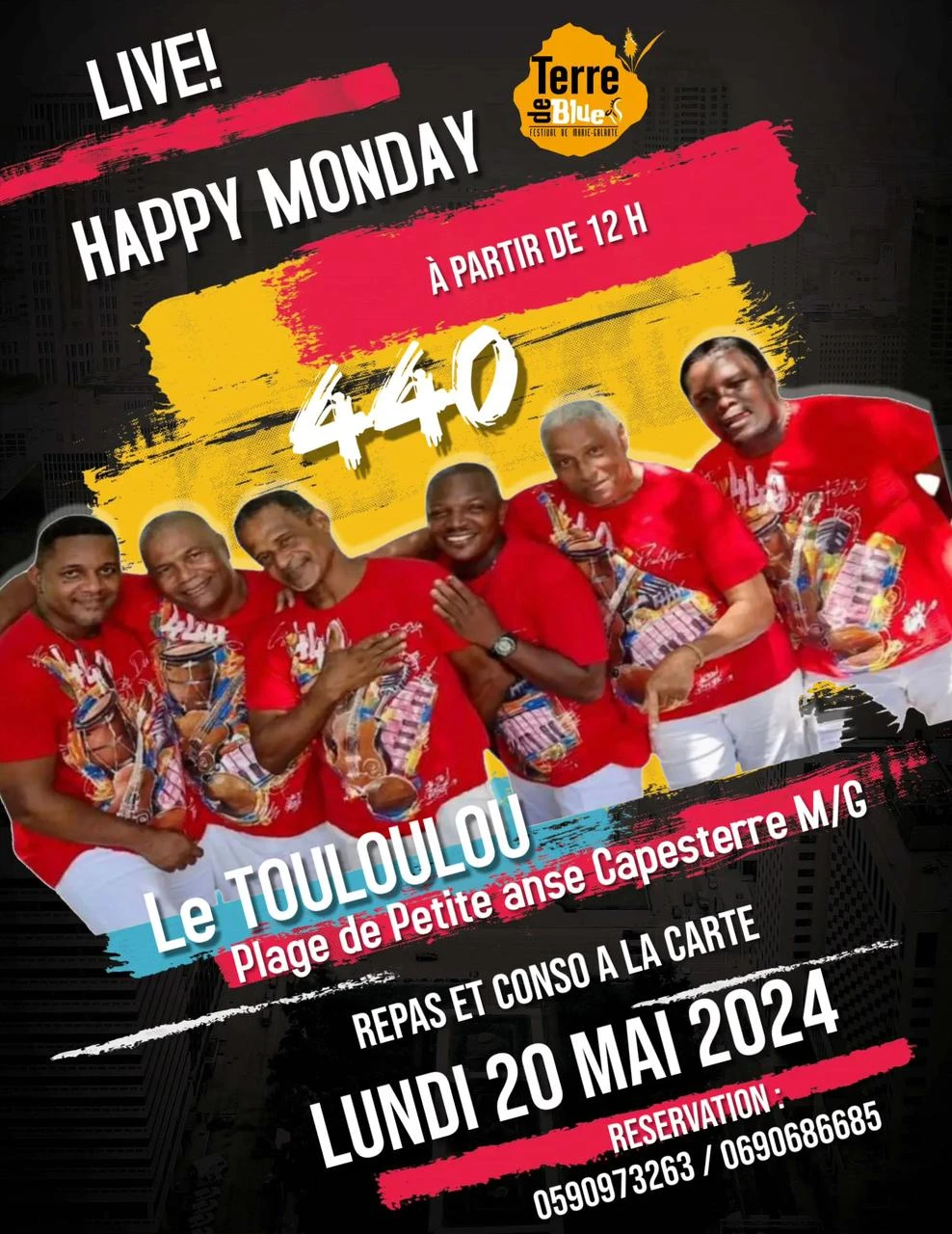 440 Live – Happy Monday au Touloulou